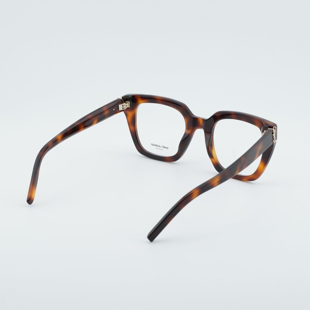 Saint Laurent SL M143 OPT 003 Eyeglasses Havana 51mm Square Frame - Picture 9 of 10